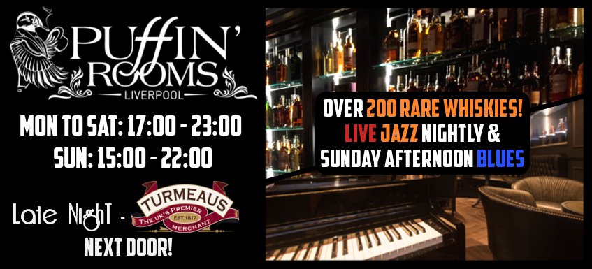 PuffinRooms's tweet photo. Open 5pm
Live jazz, creative cocktails, luxurious food, over 200 rare whiskies, cigar lounge next door.
More info: https://t.co/UnTkYP8Qn0 https://t.co/MakWOZz6VV