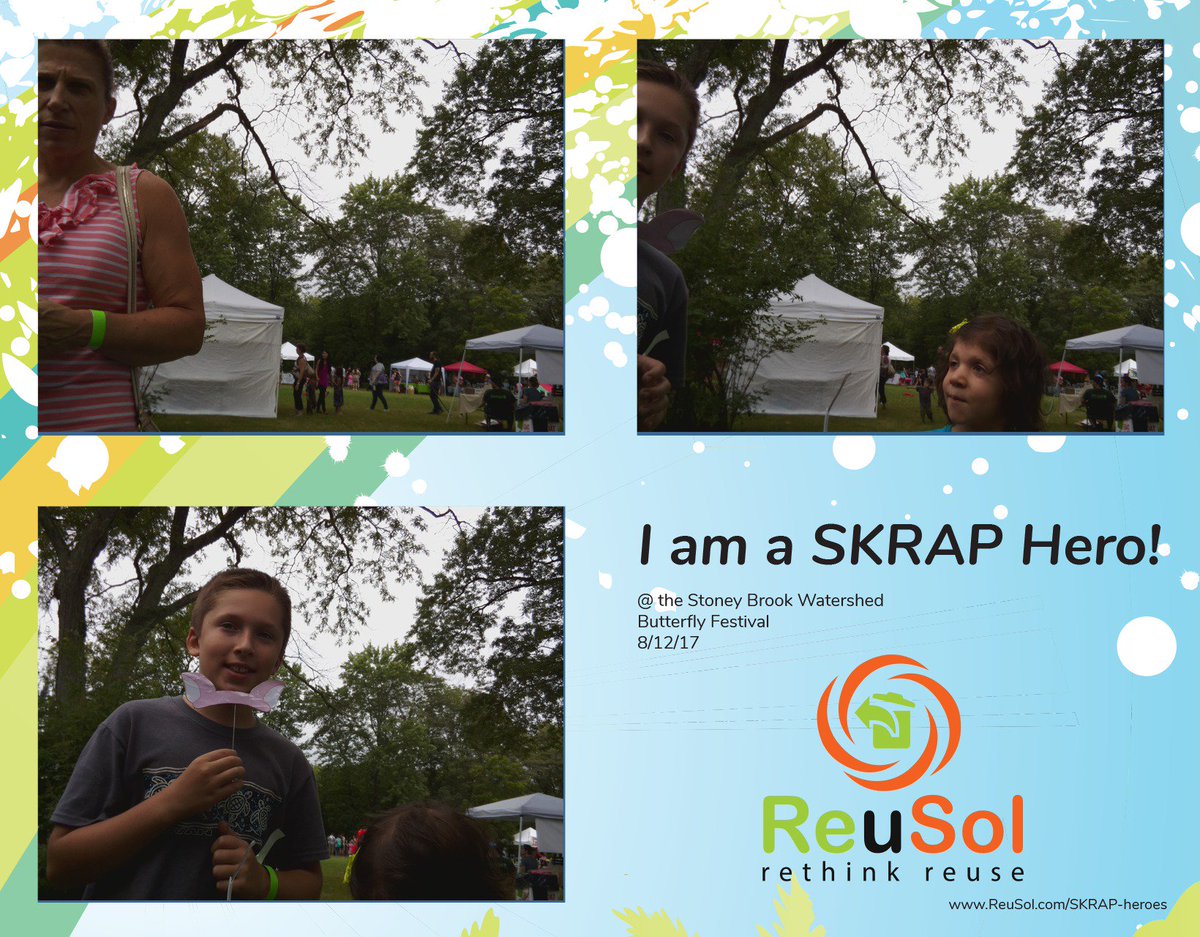 reusolscience's tweet photo. Having a blast at the butterfly festival at the @H20shed! #SKRAPheroes #BFLYFEST17 https://t.co/1hclaTGKwG