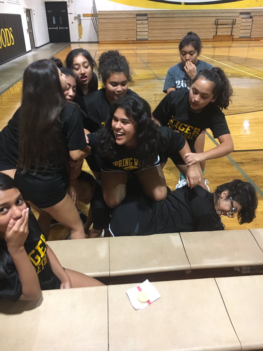 AthleticsSwhs's tweet photo. Tiger Volleyball Team Building #ALLMEANSALL #GoldStandard2017 https://t.co/CCEAZ50PaT
