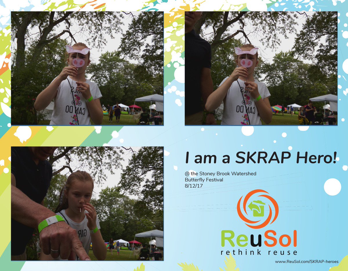 reusolscience's tweet photo. Having a blast at the butterfly festival at the @H20shed! #SKRAPheroes #BFLYFEST17 https://t.co/TgWqMyk42M