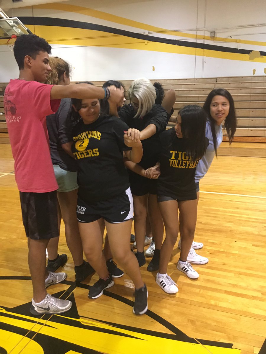 AthleticsSwhs's tweet photo. Tiger Volleyball Team Building #AllMeansAll #GoldStandard2017 @SpringWoodsHigh @sbisdathletics https://t.co/URhLdPJVPK