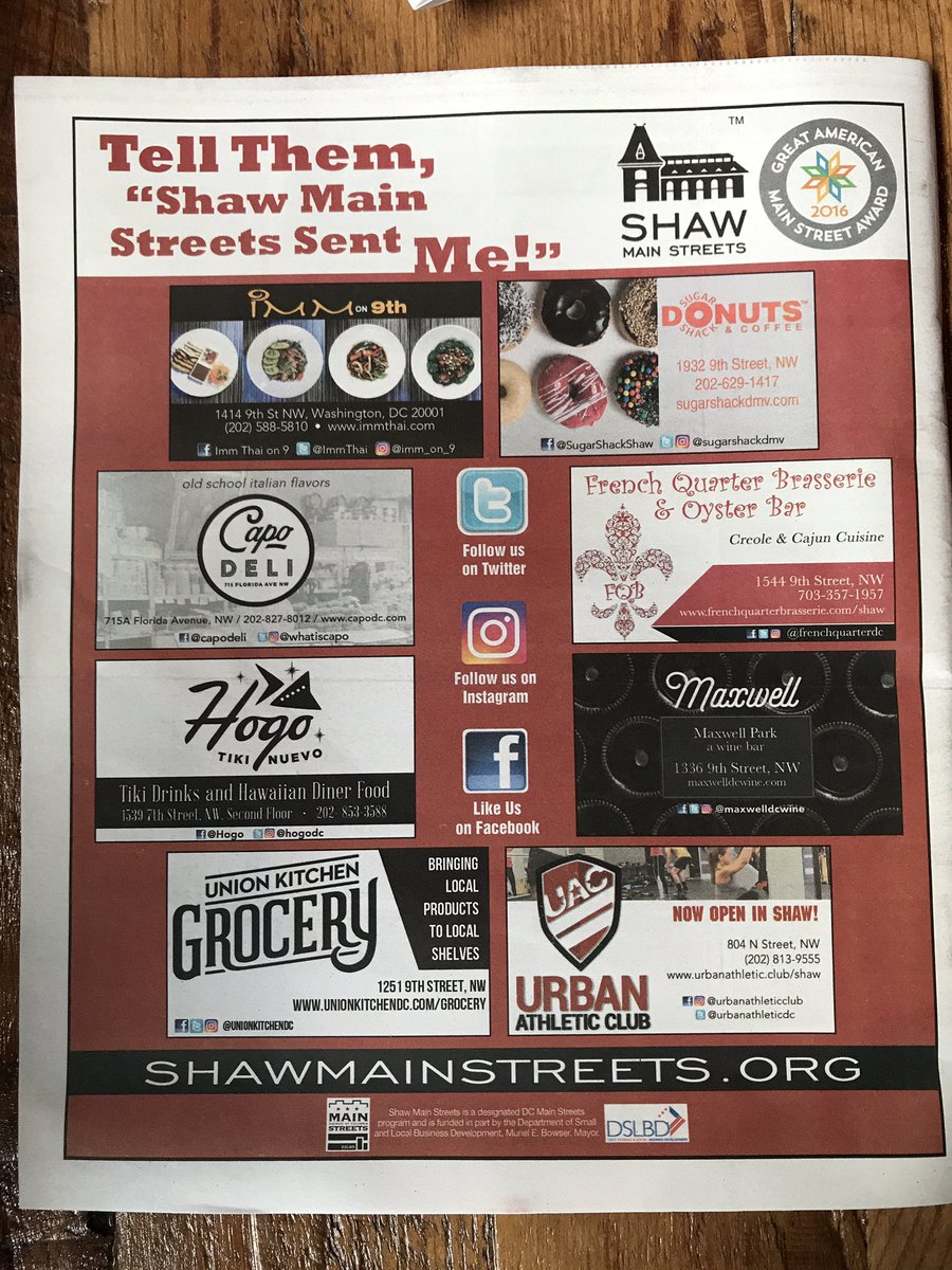 ImmThai's tweet photo. Thank you Shaw Main Streets !!! https://t.co/HLcQi9bIdr