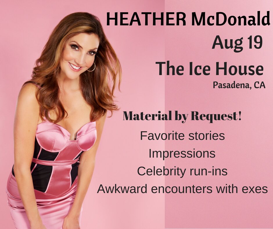 HeatherMcDonald's tweet image. This is a special, intimate show plus @katecaseyca is performing a few #VIPafterparty tix are still available HeatherMcDonald.Net