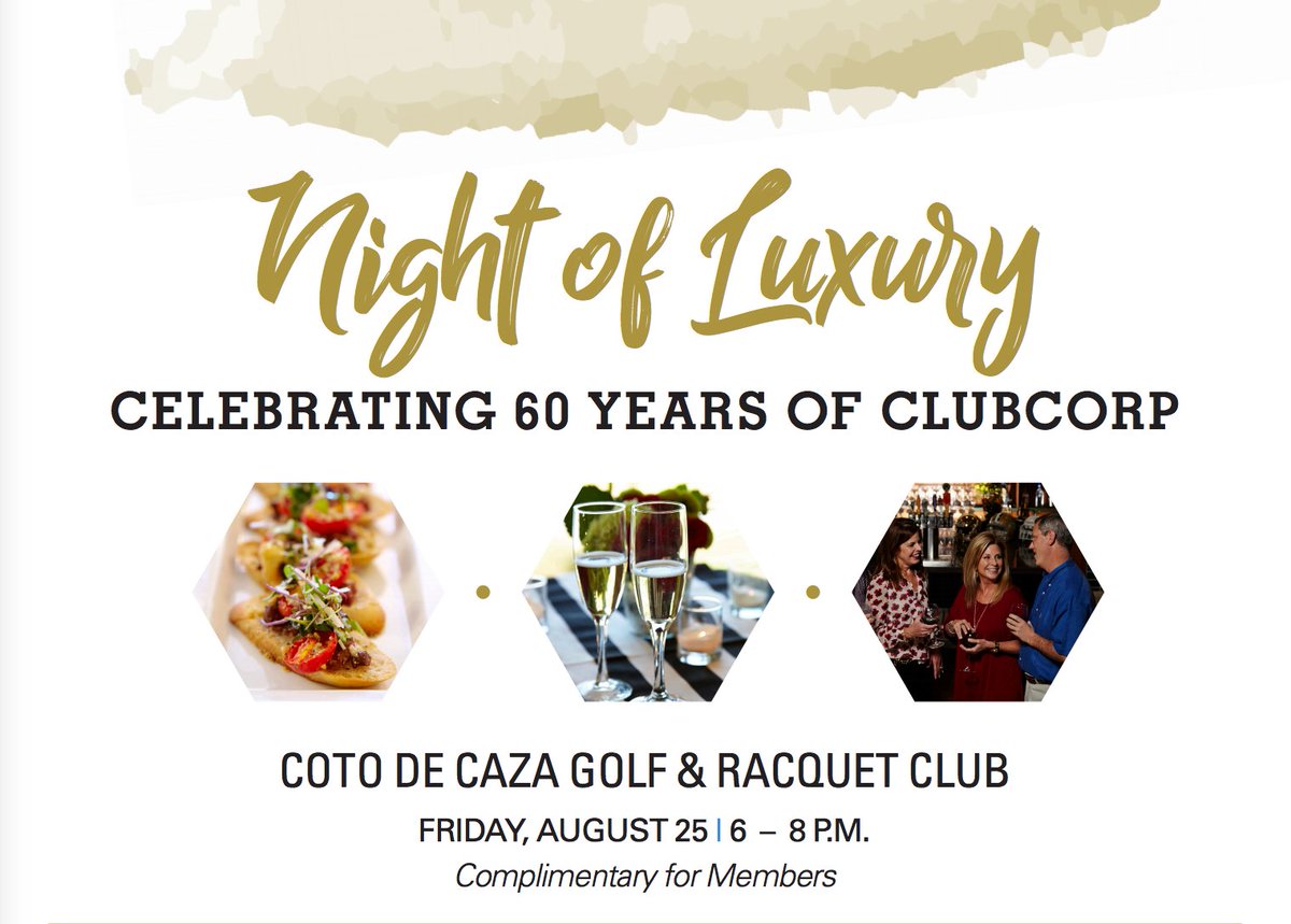CotodeCazaGRC's tweet photo. Great food, delicious drinks and priceless experiences. Members, don't miss the Night of Luxury at @CotodeCazaGRC! https://t.co/VXZexzIObb