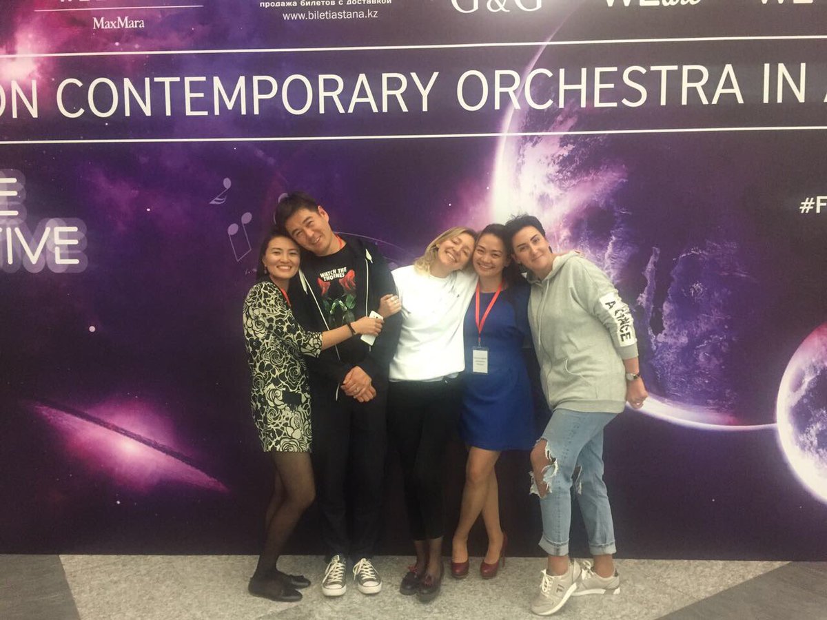 JimButtery's tweet photo. Team Kazakhstan and a triumphant end to UK's cultural programme at Astana EXPO 2017 with @LCOrchestra #FutureCreativeKz https://t.co/cKt3fwYp6i