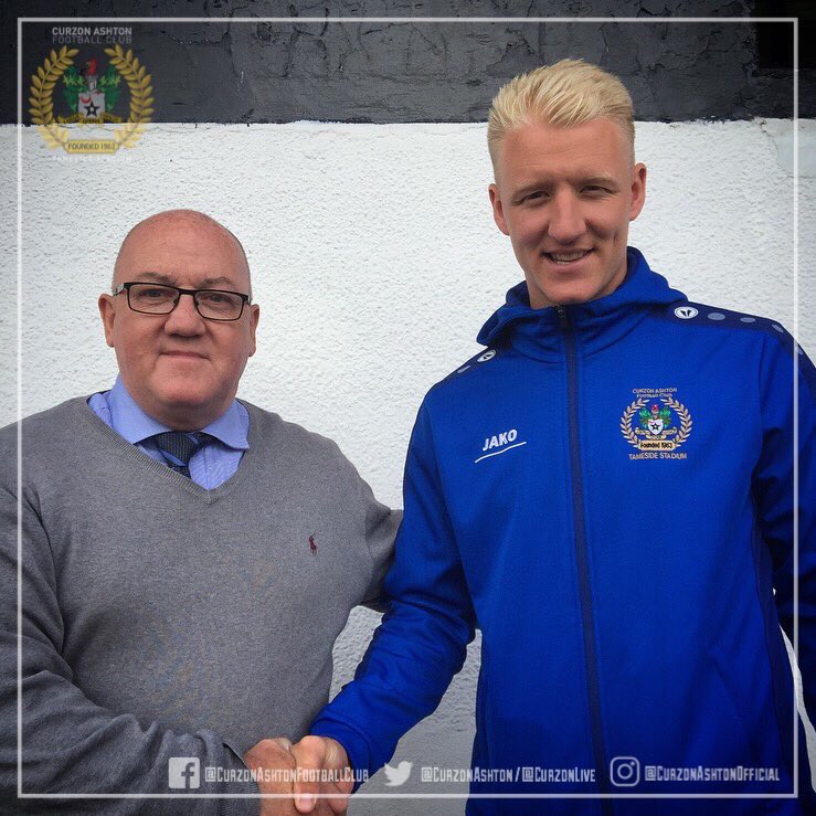 CurzonAshton's tweet photo. 📝NEW SIGNING | We are delighted to announce the signing of striker Ben Wharton from Droylsden! Welcome to Curzon, @B6nWharton! https://t.co/I16fbCLjZQ