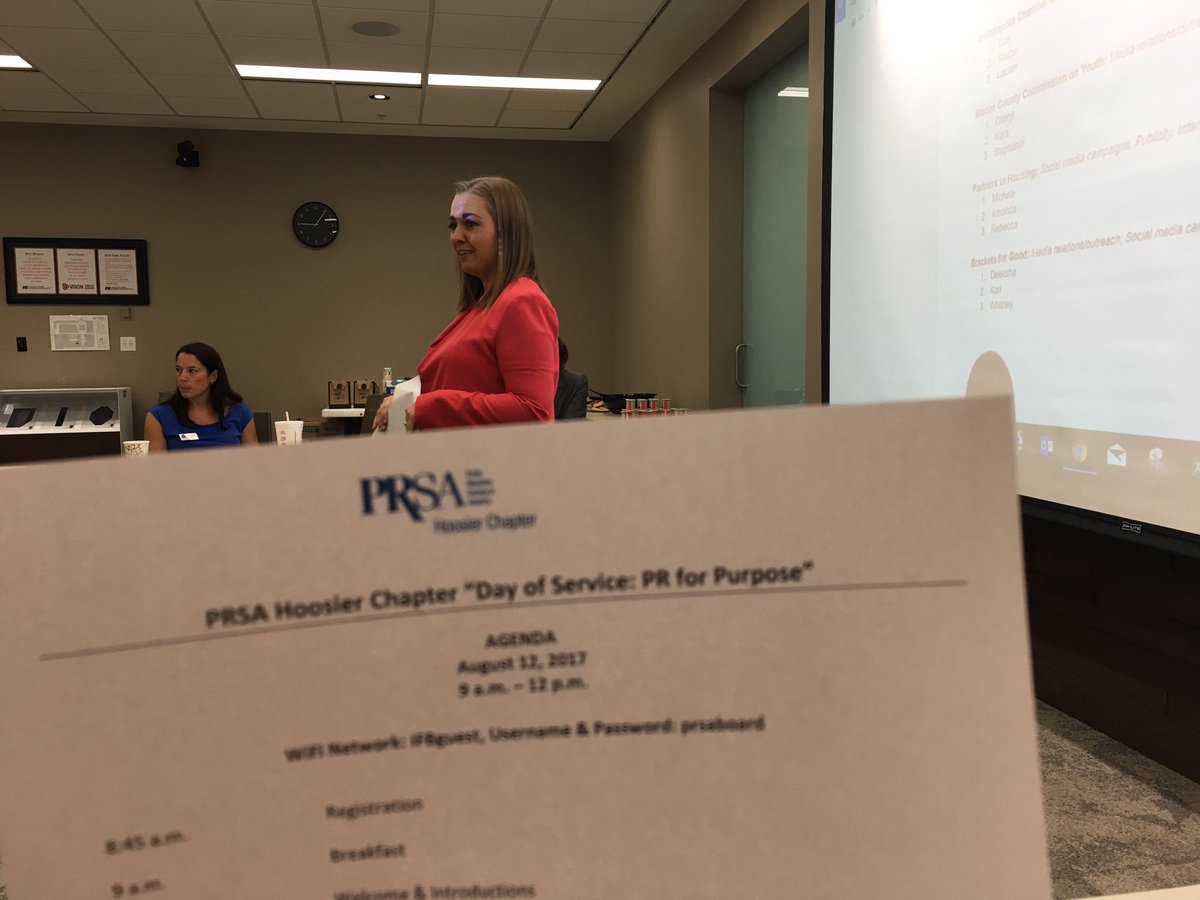 MATTorMAC's tweet photo. Thrilled to be teaming up with @PRSAHoosier today to improve the awareness of participating #nonprofits in @BracketsForGood! #prforpurpose https://t.co/bOZcTamMTp