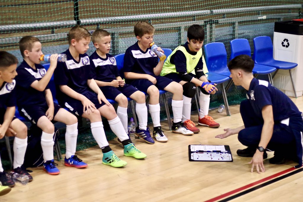 FutsalMcr's tweet photo. Team Talk: coaches handing out some important tactical information https://t.co/A1kbAXjHm4