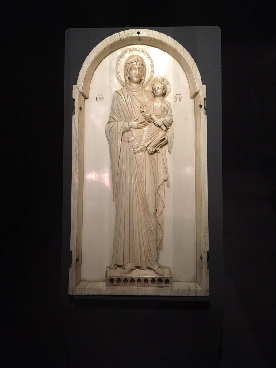 lizss's tweet photo. #Byzantine #ivory #plaque #Hodegetria (c.950) Probably the most #exquisite object @ #exhibition #Mary https://t.co/7IkzzJRRNG @catharijne https://t.co/AHwZ2cdz4l