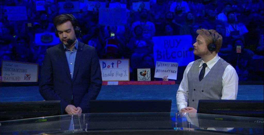 zycrypto's tweet photo. Bitcoin Sign Raised Again at the DOTA 2 International Tournament #bitcoin #dota #bitcoinsign https://t.co/xmtOFr5nf8 https://t.co/T4OYLzX7x4