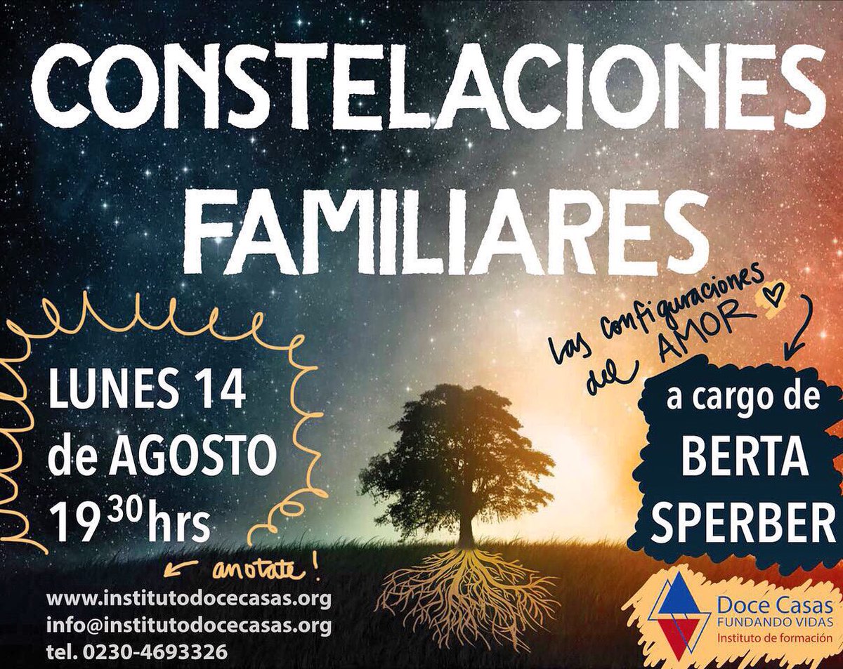 docecasas12's tweet photo. El lunes no te pierdas las Constelaciones Familiares ! Gran momento para desbloquear y crecer! https://t.co/Oe5jzsKdRk