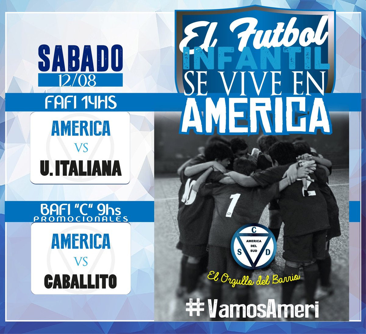 arranca el finde y America siempre en cancha!! #VamosAmeri <a href="/ElSemillero/">EL SEMILLERO</a> <a href="/babyparatodos/">Adrián</a> <a href="/PrensaBafi/">Prensa Bafi</a>