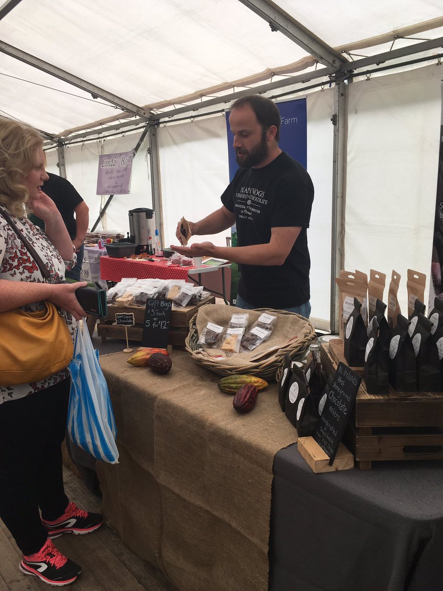 Smiles from three amazing #artisanfood producers at <a href="/FoodFairMoira/">Speciality Food Fair</a> . @ButterMakerWill <a href="/ispini_cured/">Ispini Charcuterie</a> <a href="/NearyNogsChocs/">#Chocolate NearyNógs</a> <a href="/AbernethyButter/">Abernethy Butter</a>