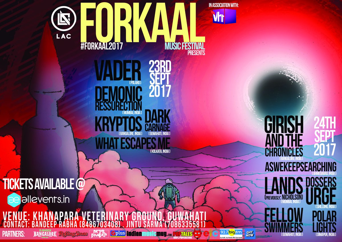 forkaal2017's tweet photo. FORKAAL MUSIC FESTIVAL!
#GuwahatiCity
@vaderband @DemonicTweets @KryptosIndia @whatescapesme @AWKS_band @polarlightsband 
#LA #forkaal2017 https://t.co/GqSxEOILKY