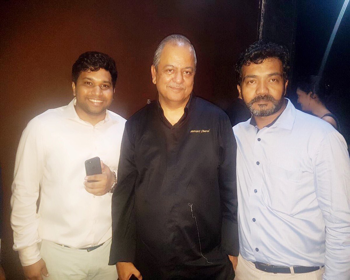 BarPatriot's tweet photo. With one who brings soul to his  food @HemantOberoi1 @THC2017 https://t.co/BdTIJr9BOJ