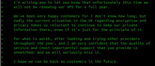 grifferz's tweet image. I&apos;m doing my best but UK gov is determined to destroy our tech sector. Very sad to lose a customer of over 9 years. 😭