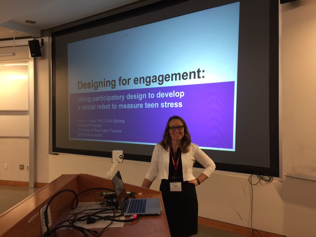 emmarosephd's tweet image. Getting ready to present our paper in designing social robots for teens in 1020 #sigdoc17