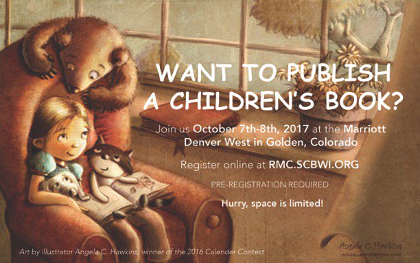 bkshelfdetectiv's tweet photo. Hello #Colorado! and #Wyoming Want to write a children's book?  Join us! https://t.co/wO1cMBCzIr #RMCSCBWI17 https://t.co/Btr6XOUoJD