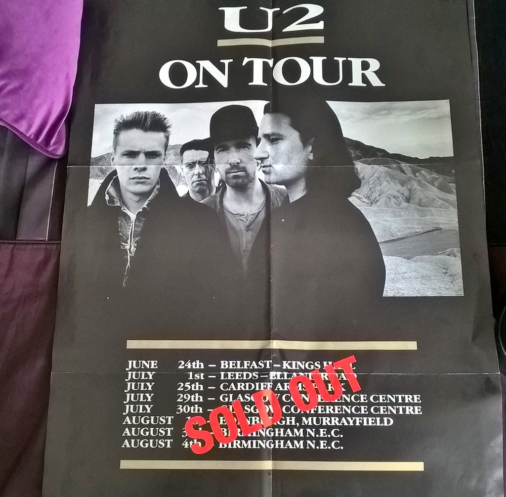 jane_2504's tweet photo. Sorted the loft out. These amongst the mound of U2 stuff I have. Tour programme and a poster #U2 #JoshuaTree30 😍 https://t.co/FUdMgwIsjh