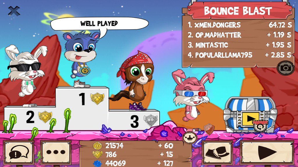 Dongers8's tweet photo. Get on my level, son! #funrun2 #Madhatter #mintastic #PopularLlama795 https://t.co/I7RMYf3VYQ