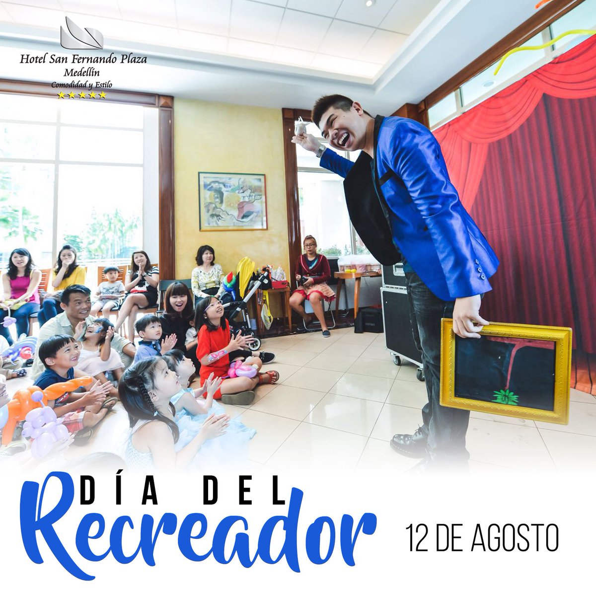 hotelsfp's tweet photo. El Hotel San Fernando Plaza Medellin les desea ¡Feliz #DíaDelRecreador! #Recreador #Medellin #Antioquia #Colombia #HotelSanFernandoPlaza https://t.co/B8St8ni6Nw