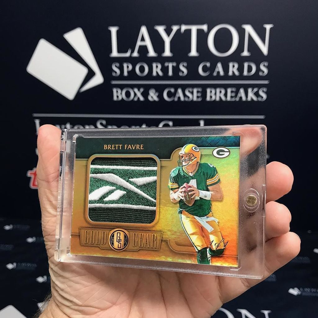 LaytonSports's tweet photo. Awesome #BrettFavre 1/1 Logo Patch from @paniniamerica Gold Standard! #BOOM #LSC #casebreak #sportscards #groupbre… https://t.co/kibJ0mWjGQ https://t.co/Zi7sVRPIOF
