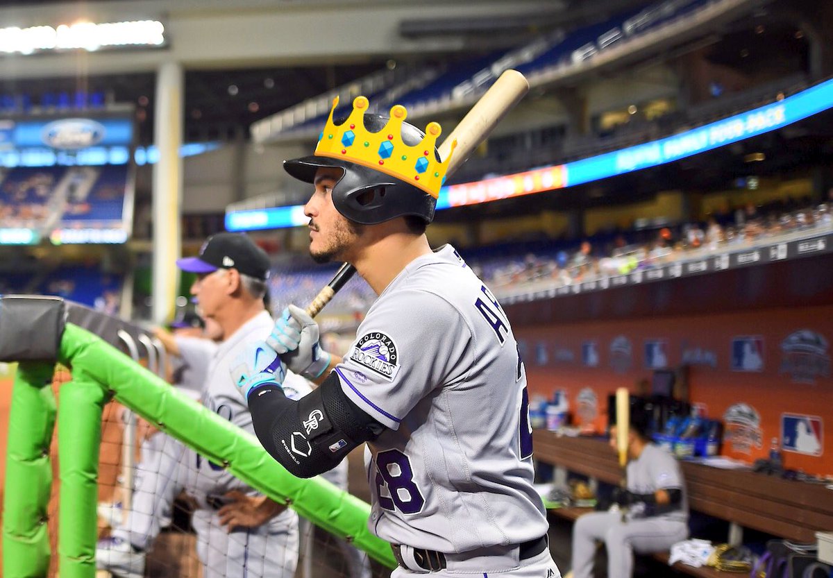 Rockies's tweet photo. The RBI King is on historic pace: https://t.co/sfvvaiwdlw https://t.co/uaOGhBBrtA