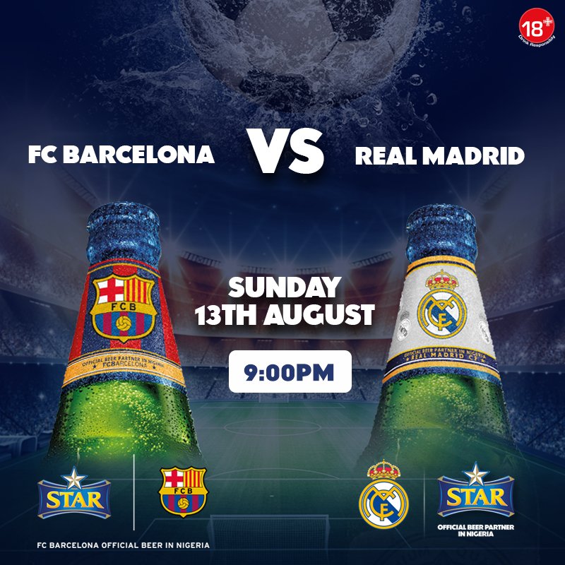 Star_NG's tweet photo. Two of the finest Football Clubs in the world clash tomorrow. 
Enjoy the Game with Nigeria's Finest Lager Beer 🍺.
#StarFootballLeague https://t.co/V0eT364V4h