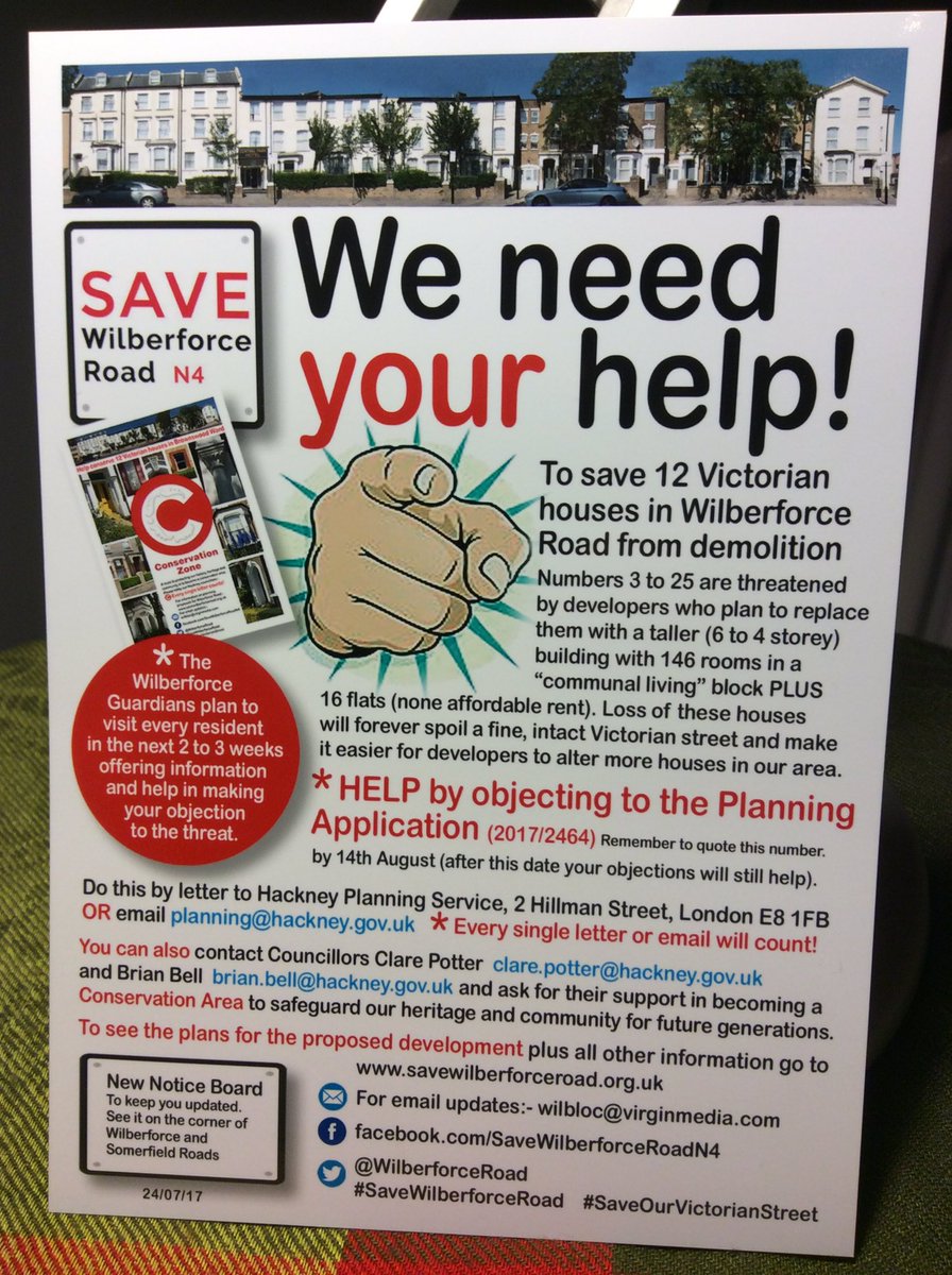 AnitaaAnderson's tweet photo. Developers want to demolish 12 Victorian homes.
Email to object before they are lost forever.
#SaveWilberforceRoad https://t.co/SrT8BjT31C