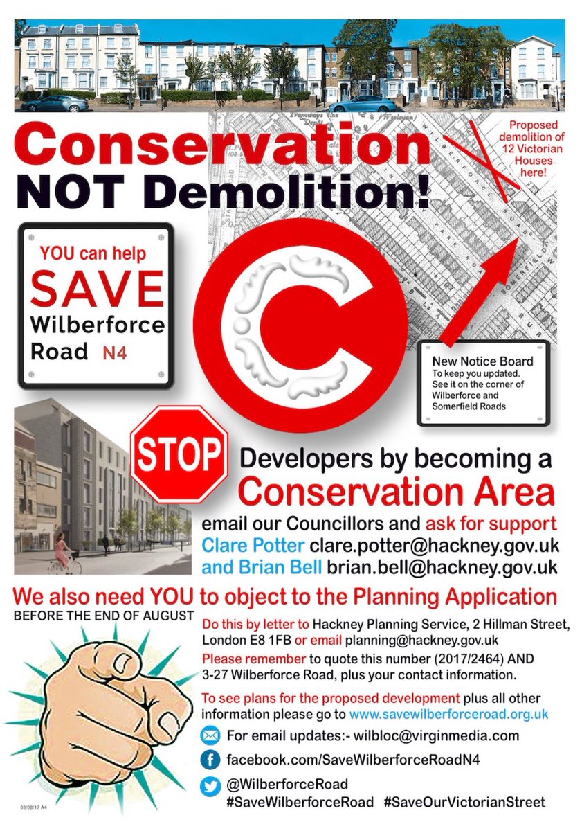 AnitaaAnderson's tweet photo. Developers want to demolish 12 Victorian homes.
Email to object before they are lost forever.
#SaveWilberforceRoad https://t.co/SrT8BjT31C