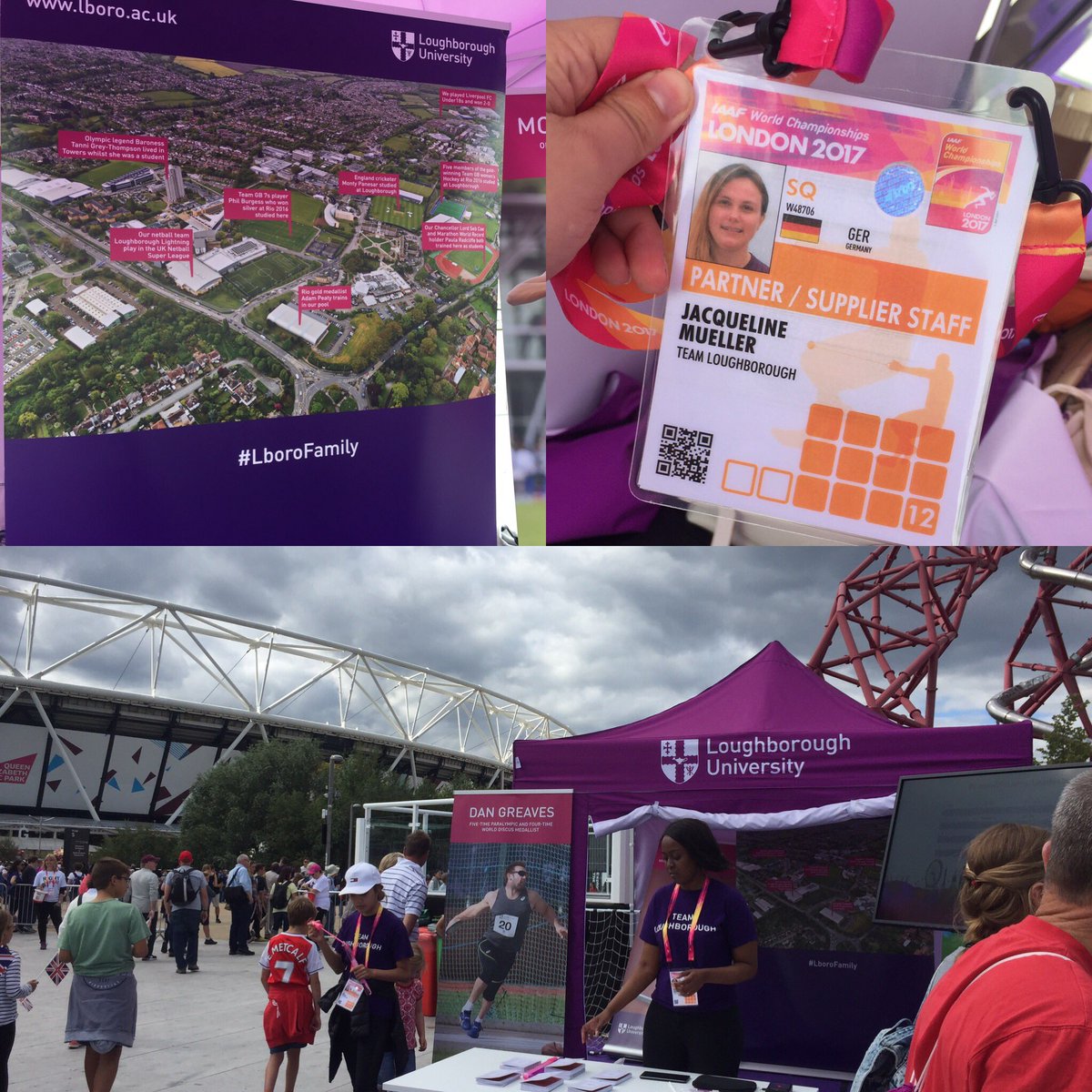 jm_sportleaders's tweet photo. Excited to be at the #IAAFWorldChamps representing @lborolondon &amp; @lborouniversity. Lovely to speak to so many members of the #LboroFamily https://t.co/py97EoTLz5