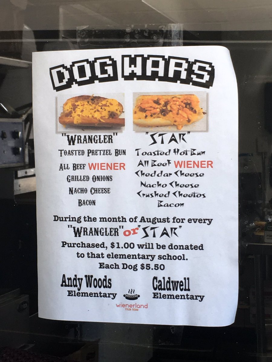 Go support our schools! Thanks Wienerland!