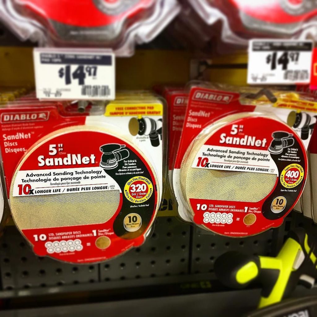 LazyGuyDIY's tweet photo. Look out!  @diablo_tools SandNet discs come in 320 and 400 grit now @homedepot 🔥 
#sanding #sawdust #sawdustmaker … https://t.co/grPVk2SAcH https://t.co/WF6YtEd85O