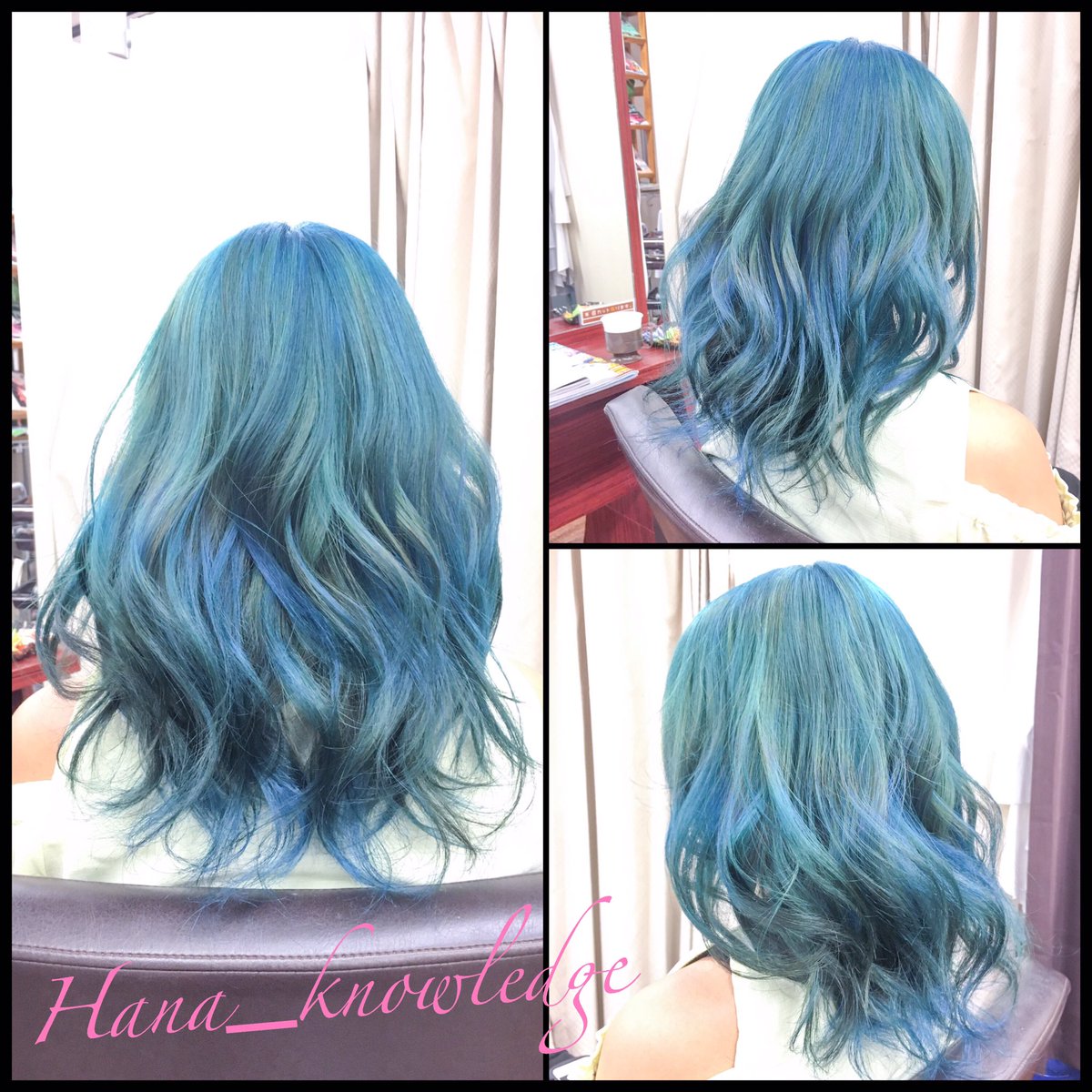 Hana 今期は かげきしょうじょ 推し Twitter પર Hana式セルフカラー活用ブレンド 秋葉原 秋葉原美容室 Fuwat Hana 派手髪師 カラーリスト 華のある髪色 派手髪 セルフカラーでムラムラ からの Hanaカラー ターコイズブルー イロトリドリ カラー