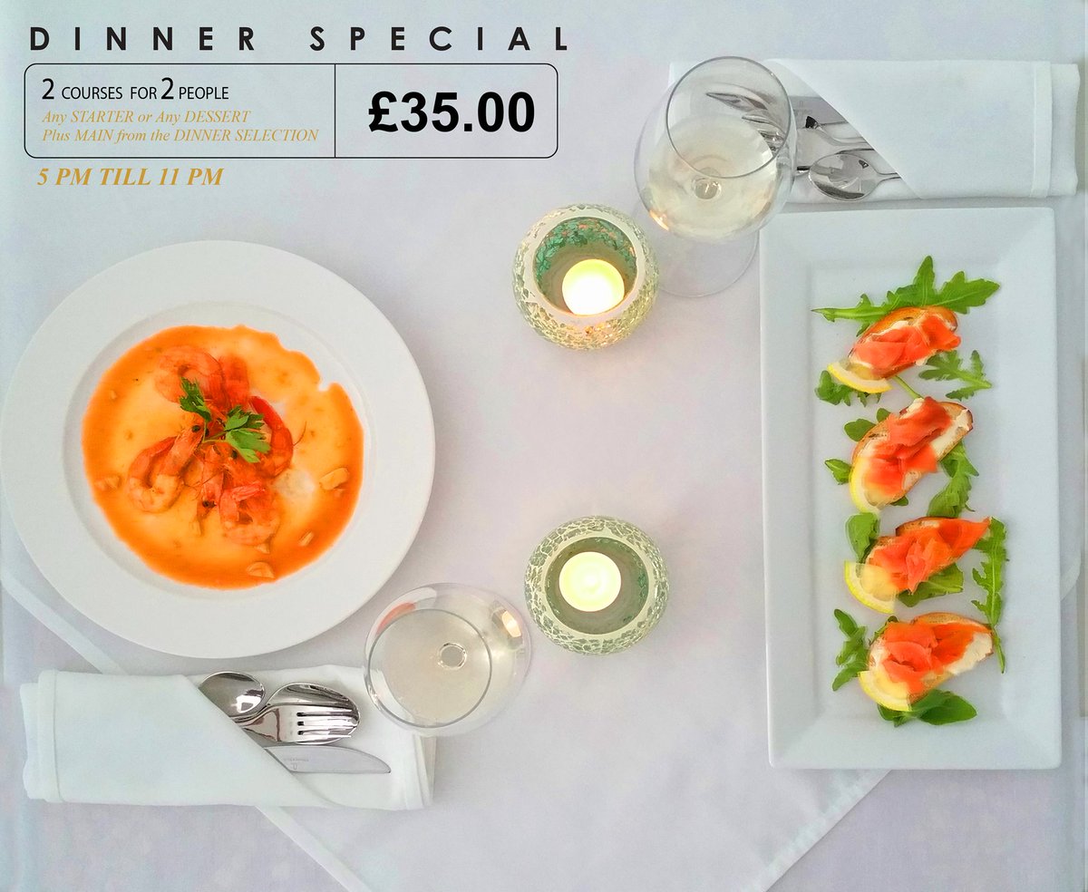 OperaRomford's tweet photo. 👨‍🍳🥖🥗🍲🍕🥐
#Dinner_Special 

#chefmode
**Offer Applies To Meals Only From The Selected Menu

Reserve your table at 01708732211 
#goodeats #art https://t.co/dNT1CqU3Lk