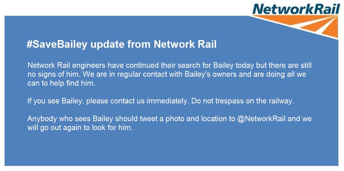 networkrail's tweet photo. Latest Update: #SaveBailey https://t.co/OD7wz1bWXU