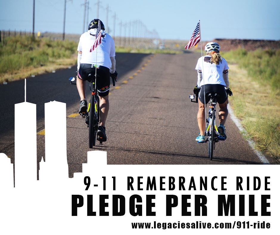 LegaciesAlive's tweet photo. JOIN US & MAKE A PLEDGE PER MILE! #CycletoCelebrate #9/11 Remembrance Ride! Donate at https://t.co/VXKImv2LG6 & help make a difference πΊπΈβοΈ https://t.co/TyMOfxwy9d