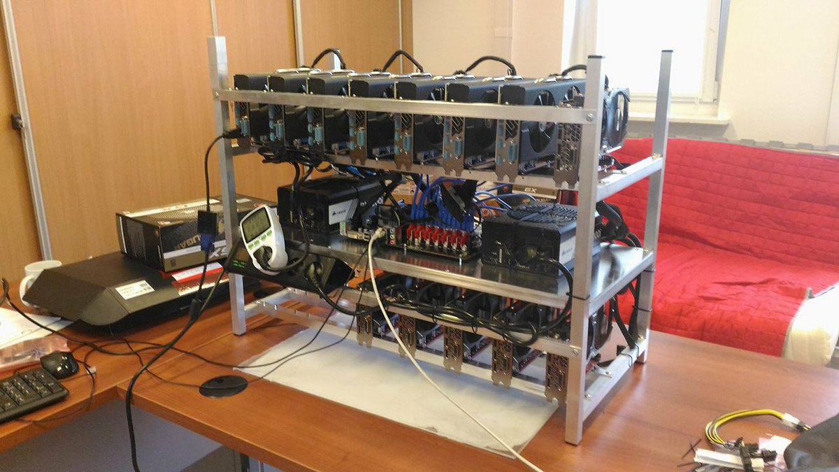 ZET_Tech's tweet photo. New #mining machine.

13 GPU on board. 

Fully optimsed for mining #eth #zec in the same time.

Hybrid technology.

Integrated with ZET TOOL https://t.co/5pNA7DJUbN