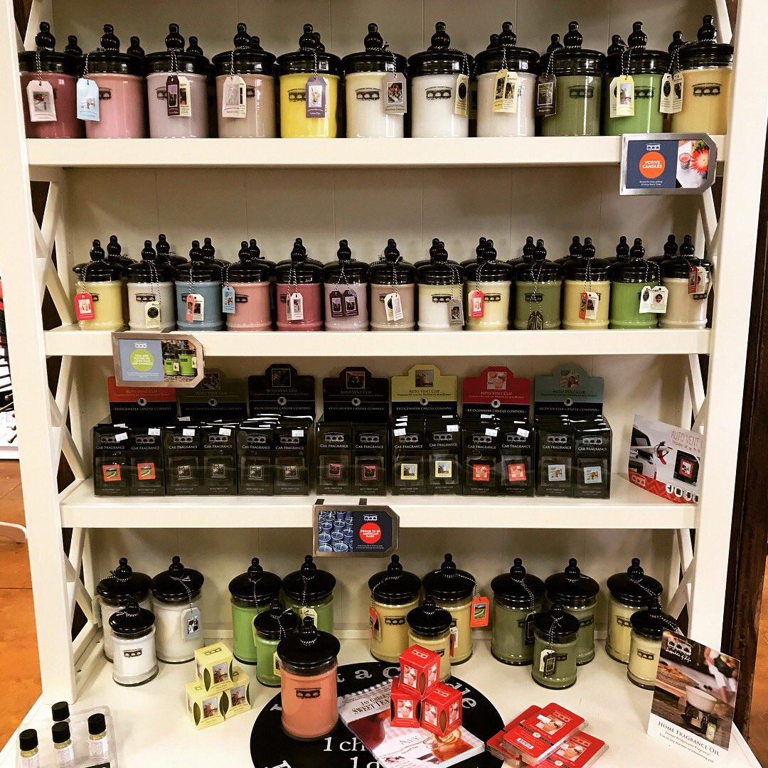 Save at Bradley's with 25% off all our Bridgewater candles until Labor Day! #savings #bridgewater #candle #shopping #lightacandlefeedachild
