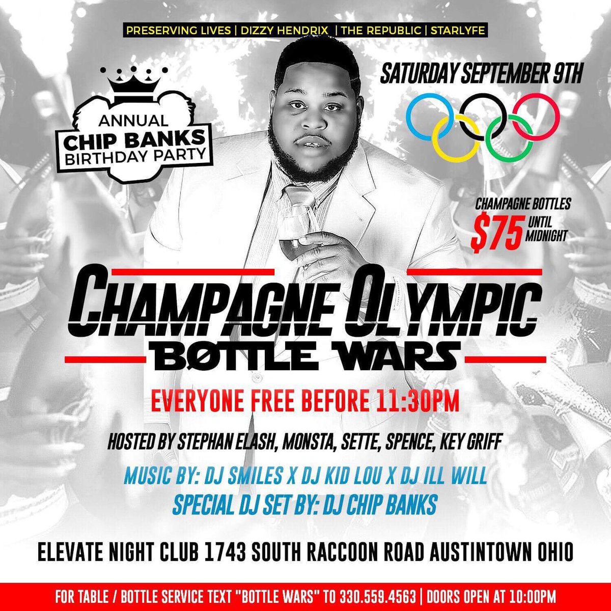 DizzyHendrix's tweet photo. August 18th - #YSUIceBreaker
August 20th - #JewelsAndMore
August 26th - #PartyBehavior
Sept.9th - #ChipBanksBdayBash https://t.co/CDc9VN8Puz