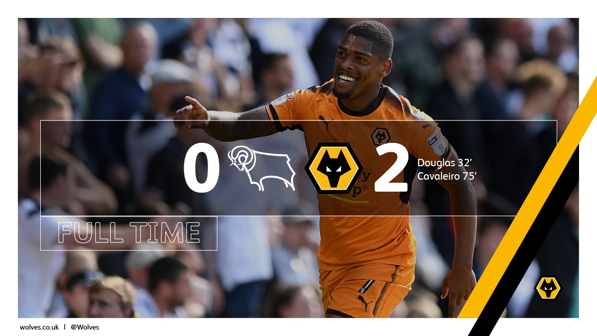WolvesHispano's tweet photo. FINAL | Derby County 0-2 Wolverhampton: Gran resultado en el difícil campo de los Rams y un buen comienzo de liga . #WWFC #DERvWOL https://t.co/k7zKByXiWe