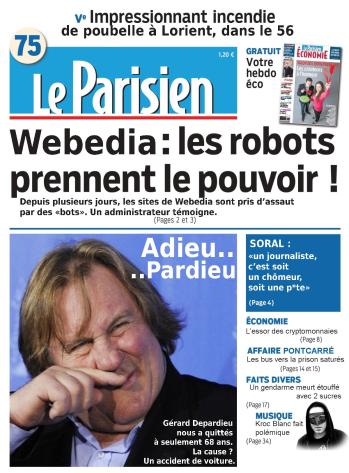 HenriMarseau's tweet photo. Mort de l'acteur #GérardDepardieu, le cinéma français en deuil. #AdieuPardieu https://t.co/i5bNa2lCtK https://t.co/hF8bvvwPDk