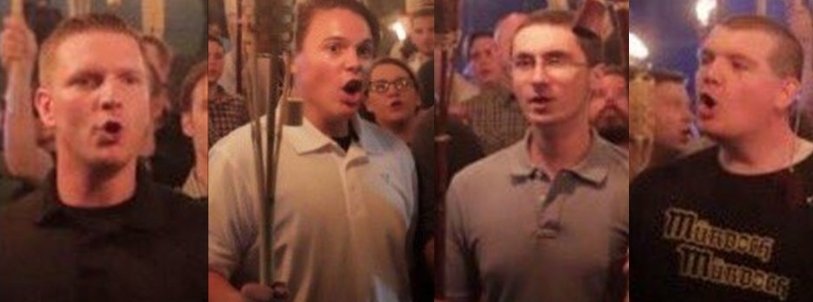 mmpadellan's tweet photo. Wonder if the family, friends, &amp; employers of these Nazi Tiki twerps in #Charlottesville KNOW they're White Supremacists? MAKE SURE THEY DO. https://t.co/O619c0wpQY