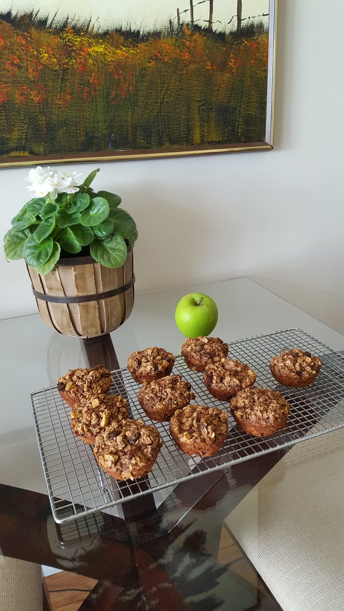 Thanks <a href="/SmartAPPetite/">SmartAPPetite</a> for posting the eatrightontario.ca Breakfast Muffins. Delicious. No flour No sugar but not short on flavour.