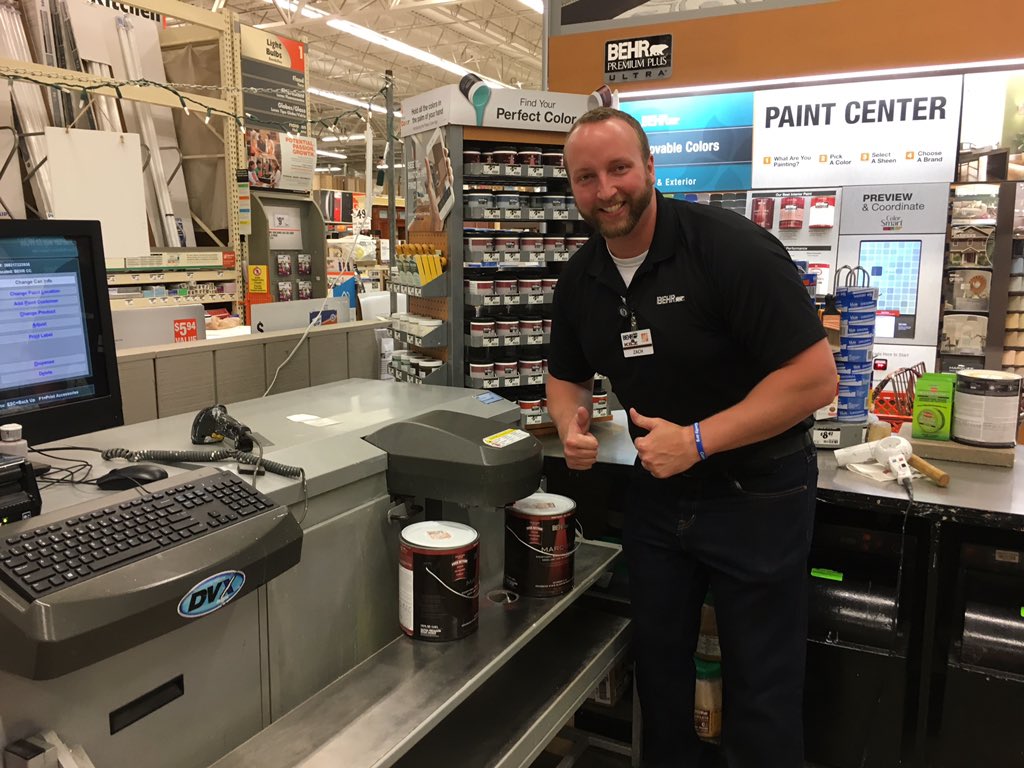 BehrRepZach's tweet photo. Only best exterior paint gets sold at #3883! #Behr #Marquee #NeverFade #NeverDirty https://t.co/b0sZBfhF5J