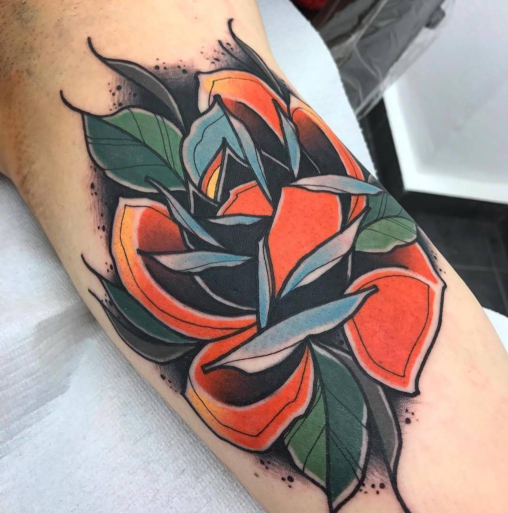 Rose by @aber_tattooer at @mothandrosetattoo in Peristeri, Greece.  #rose #flower #abertattooer #mothandrosetattoo… ift.tt/2hV1Ioq