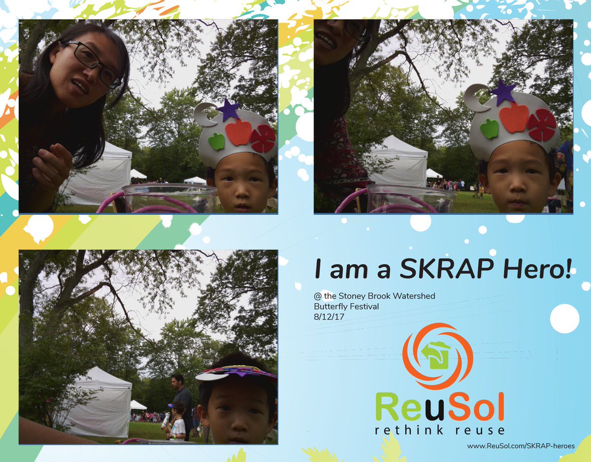 reusolscience's tweet photo. Having a blast at the butterfly festival at the @H20shed! #SKRAPheroes #BFLYFEST17 https://t.co/0TxW91nUaA