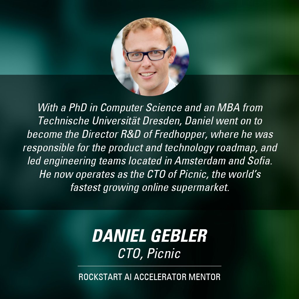 Pleased to announce <a href="/Daniel_Gebler/">Daniel Gebler</a> as one of the #Mentors for our #AI #accelerator! Can't wait to see him in action with our AI #startups!