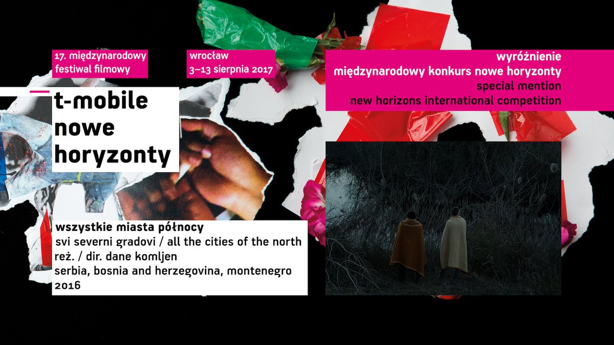 nhoryzonty's tweet photo. ️🎖️ Wyróżnienie w Międzynarodowym Konkursie Nowe Horyzonty podczas 17. MFF #TMobile #NoweHoryzonty otrzymuje film "Wszystkie miasta północy" https://t.co/zN8qGYsOYA