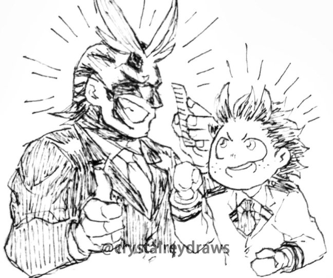 Bonus for the first pic
All might and deku boy! 